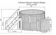 Classic Cedar Hot Tub - Electric  Heater  5'W X 4'H (4 Person Deep) # #seotitle## Backcountry Recreation
