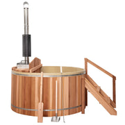 Classic Cedar Internal Wood Fired Hot Tub 5'W x 4'H (3 Person Deep) # #seotitle## Backcountry Recreation